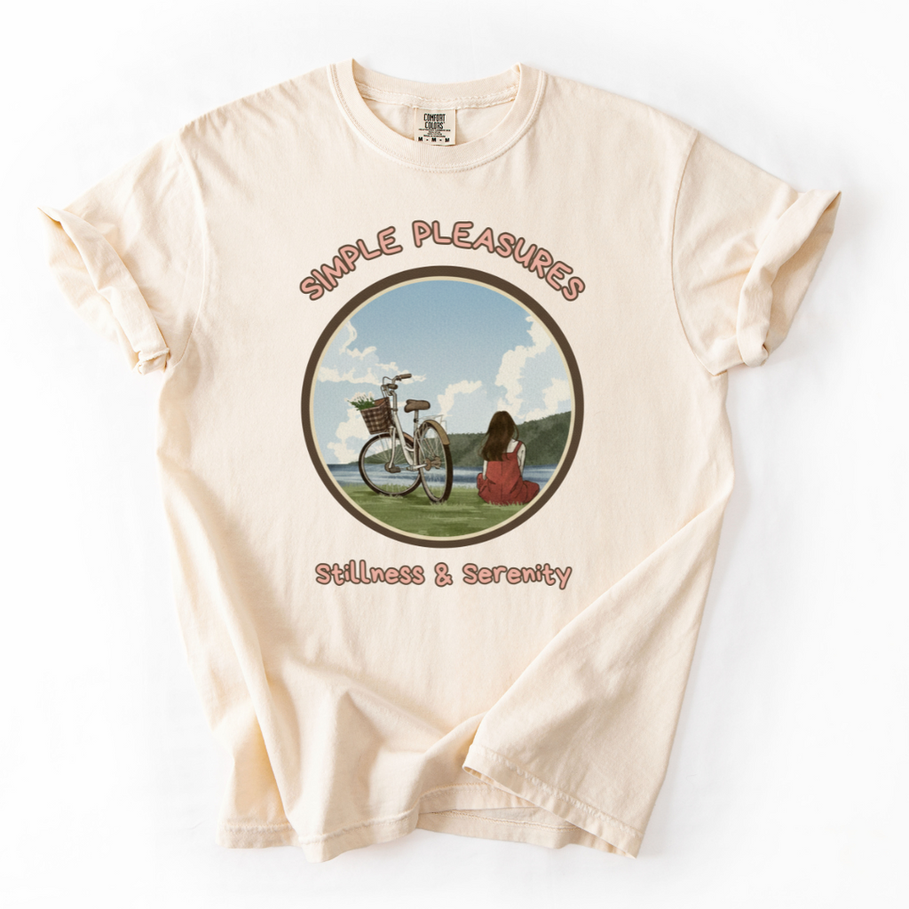 Cozy Self Care T-Shirt – Stillness & Serenity | Simple Pleasures