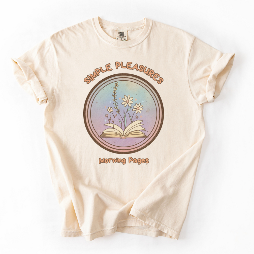 Cozy Self Care T-Shirt – Morning Pages | Simple Pleasures