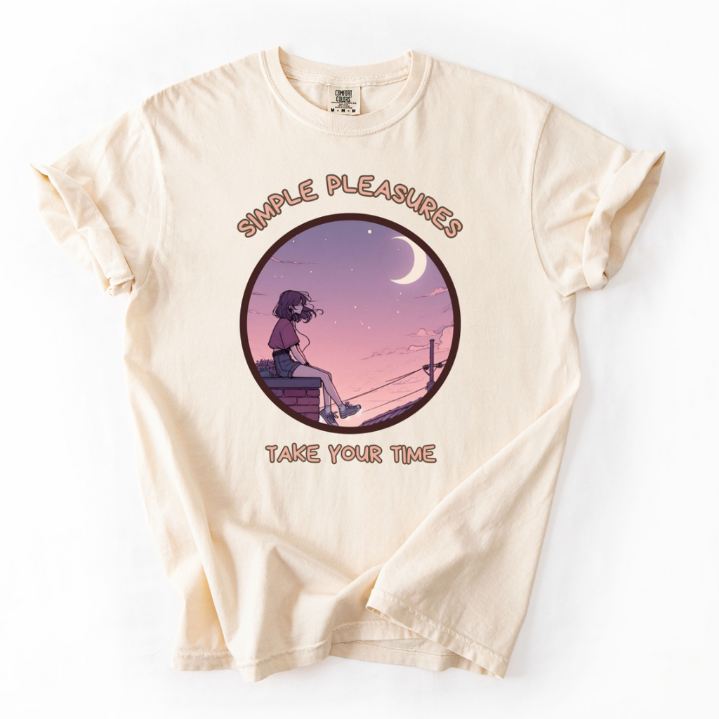 Cozy Self Care T-Shirt – Take Your Time | Simple Pleasures