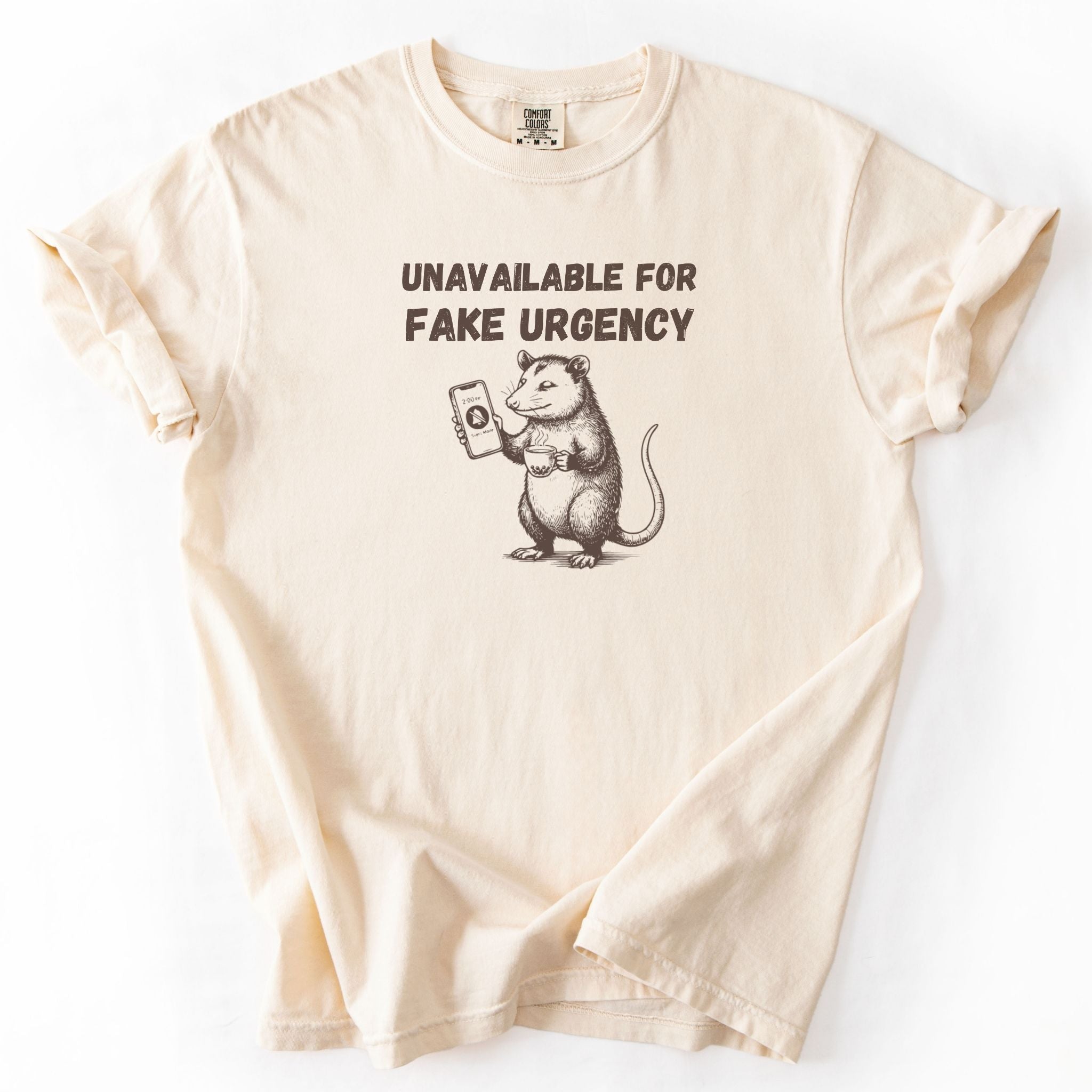 Unavailable for Fake Urgency Opossum Comfort Colors Tee