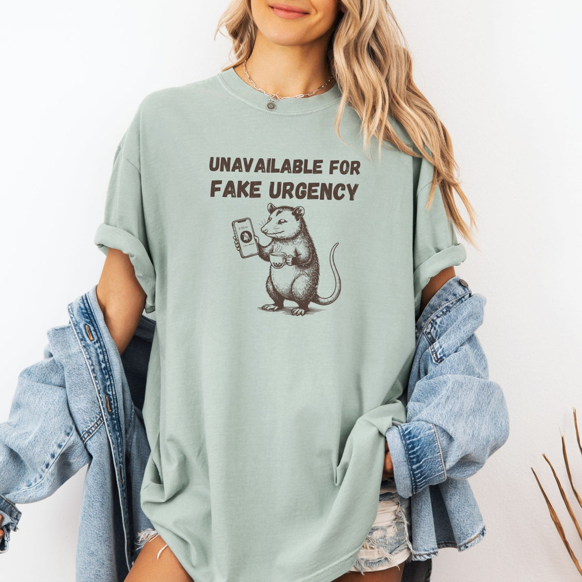 Unavailable for Fake Urgency Opossum Comfort Colors Tee