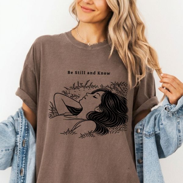 Be Still Minimalist Vintage Tee