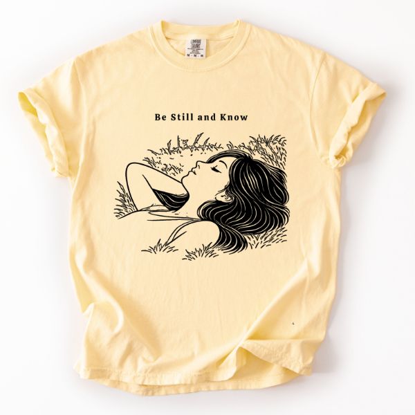 Be Still Minimalist Vintage Tee