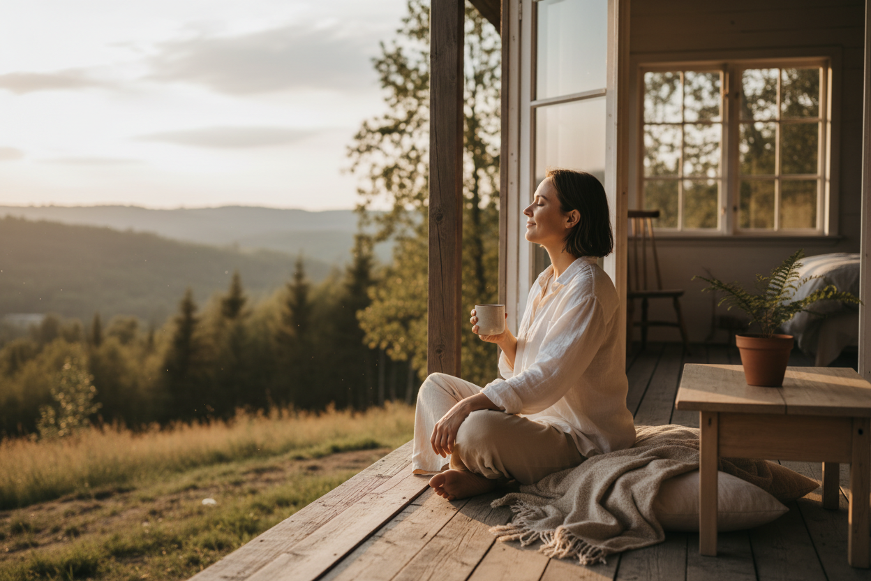 Discover our story.
Happiness isn’t something you chase — it’s something you inhabit.
We believe in real life.
In honoring your own rhythm.
In living with more presence than hurry.