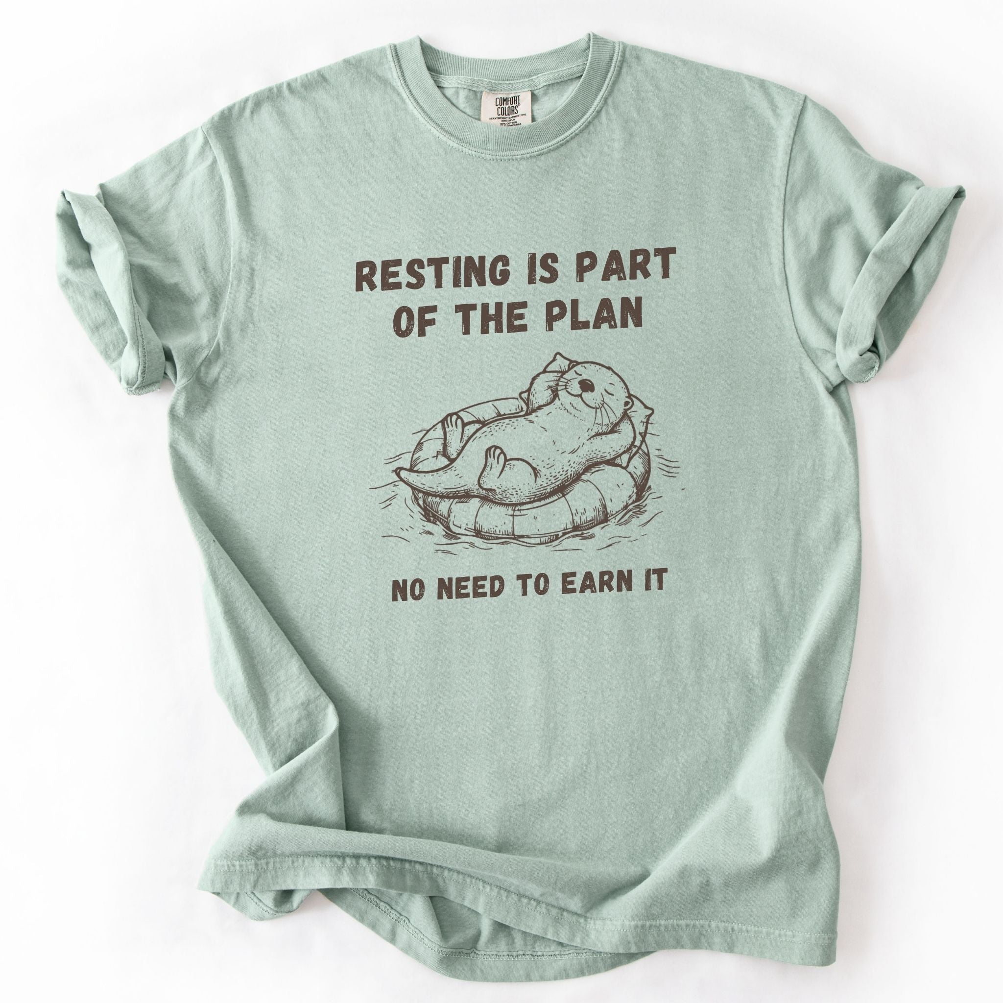 Resting Is Part of the Plan Otter Comfort Colors Tee