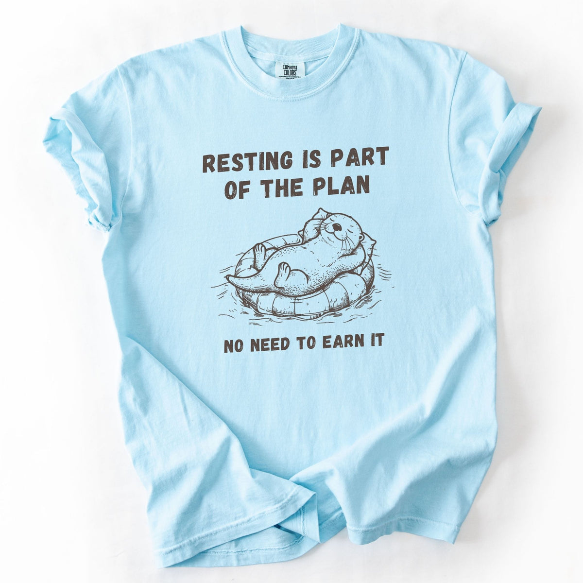 Resting Is Part of the Plan Otter Comfort Colors Tee
