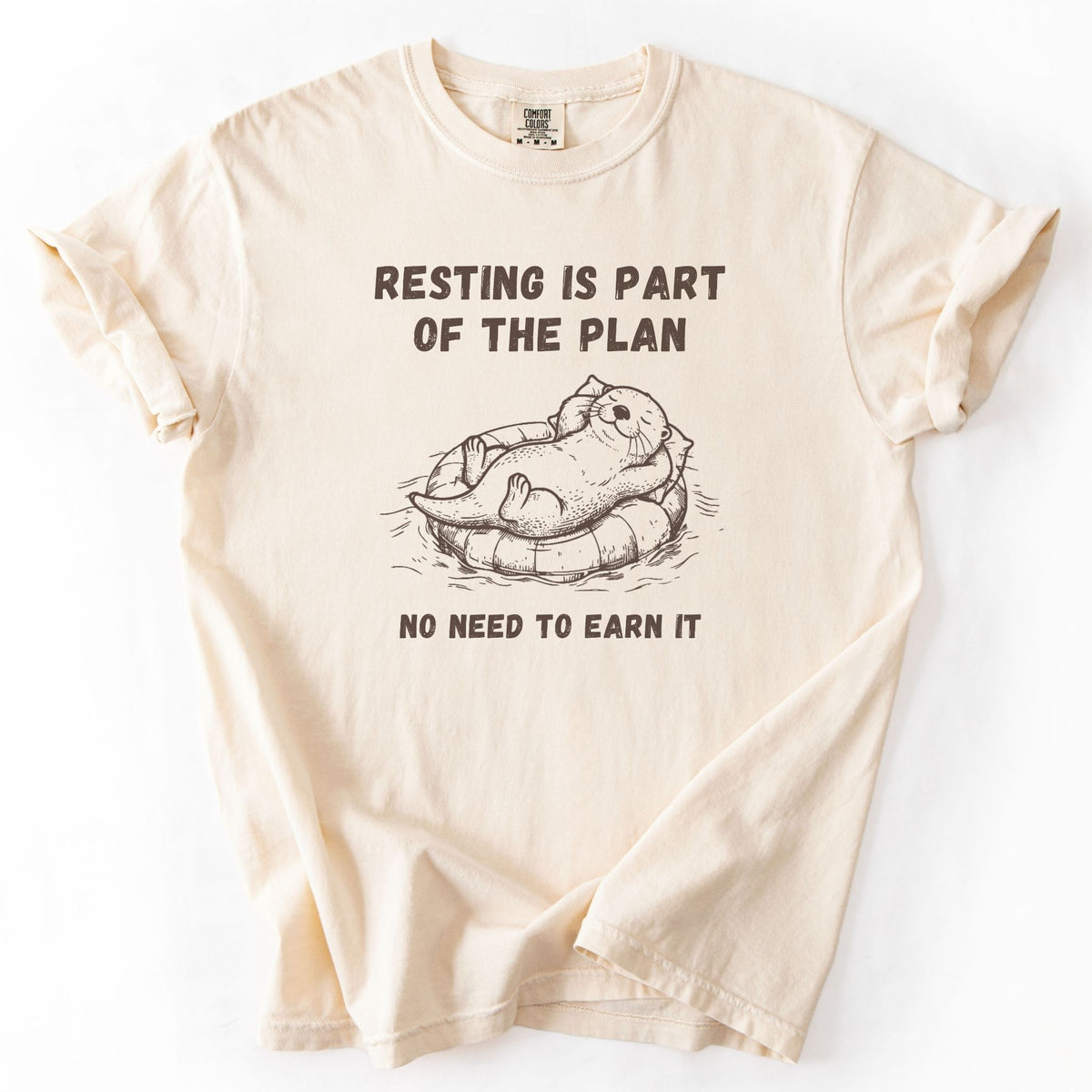 Resting Is Part of the Plan Otter Comfort Colors Tee