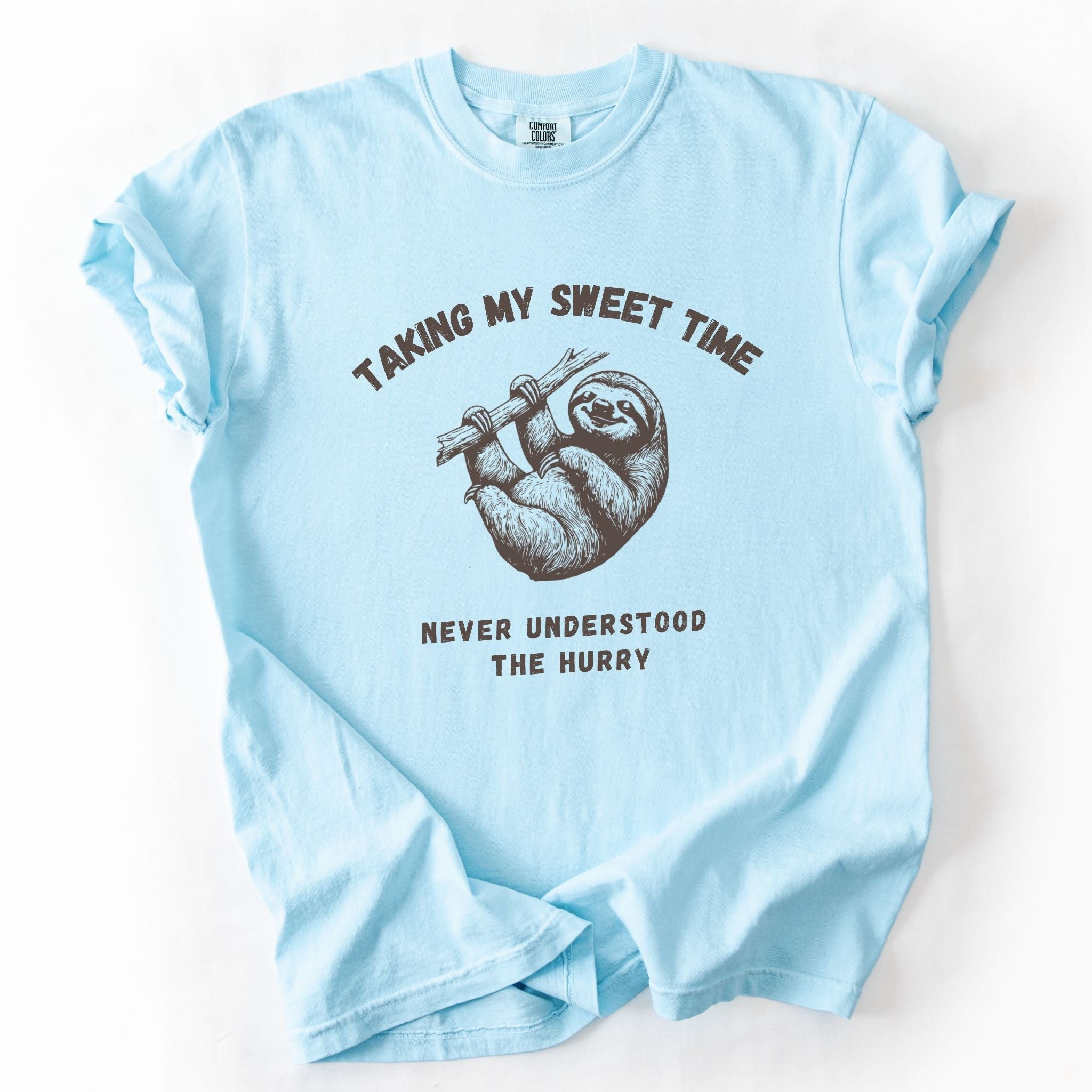 Taking My Sweet Time Sloth Comfort Colors Tee