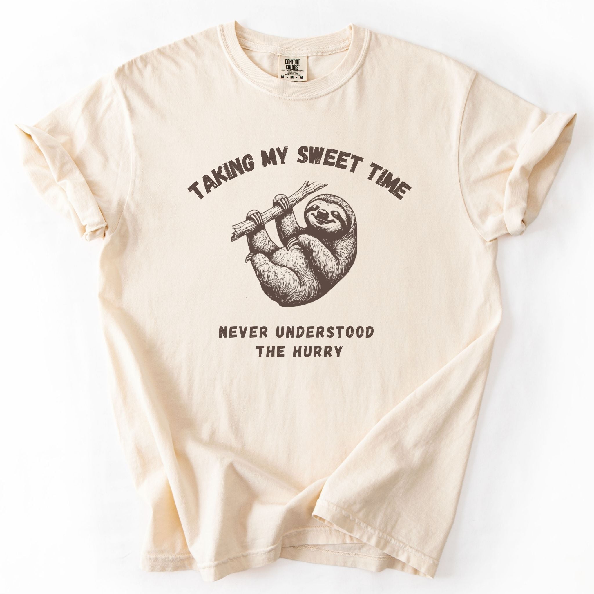 Taking My Sweet Time Sloth Comfort Colors Tee
