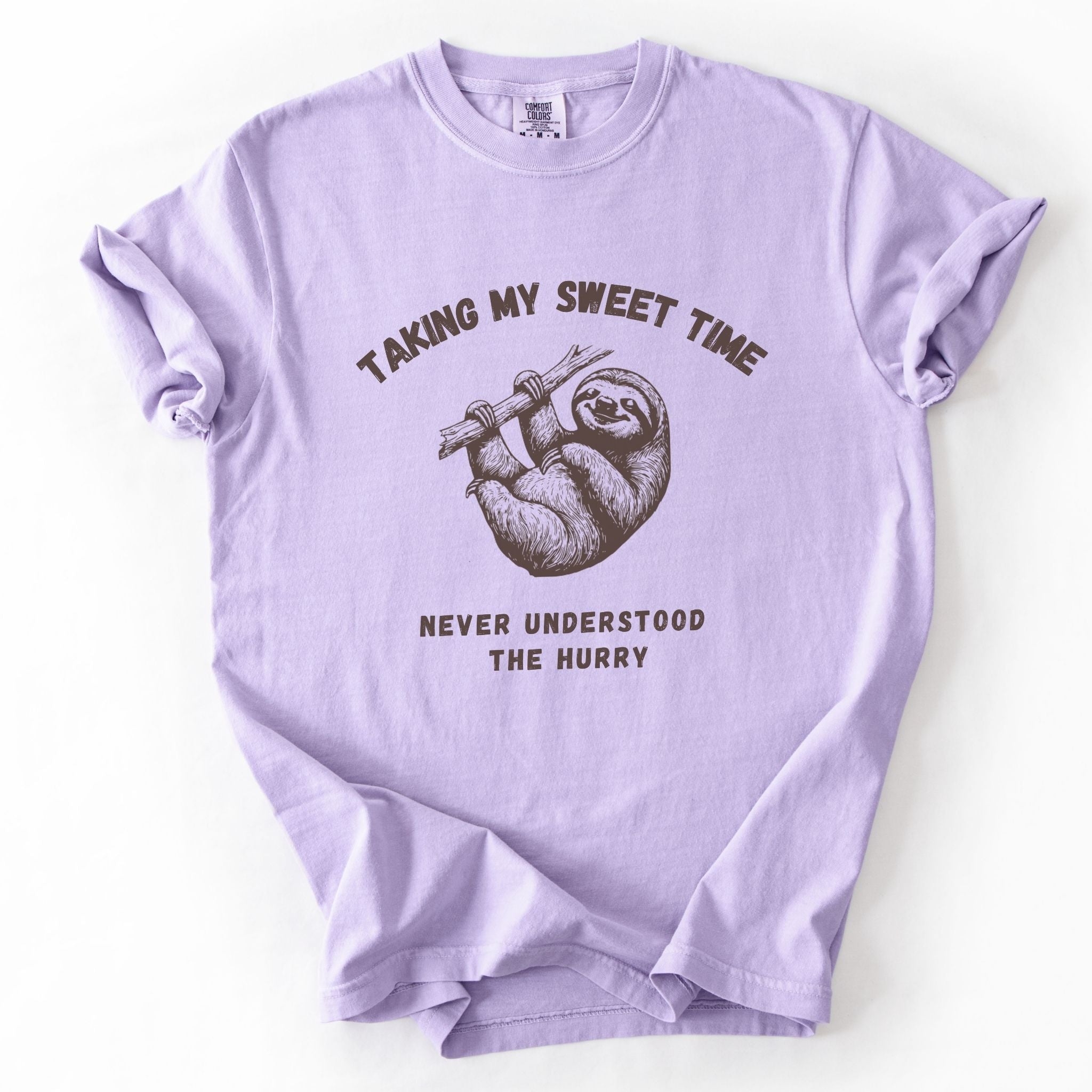 Taking My Sweet Time Sloth Comfort Colors Tee